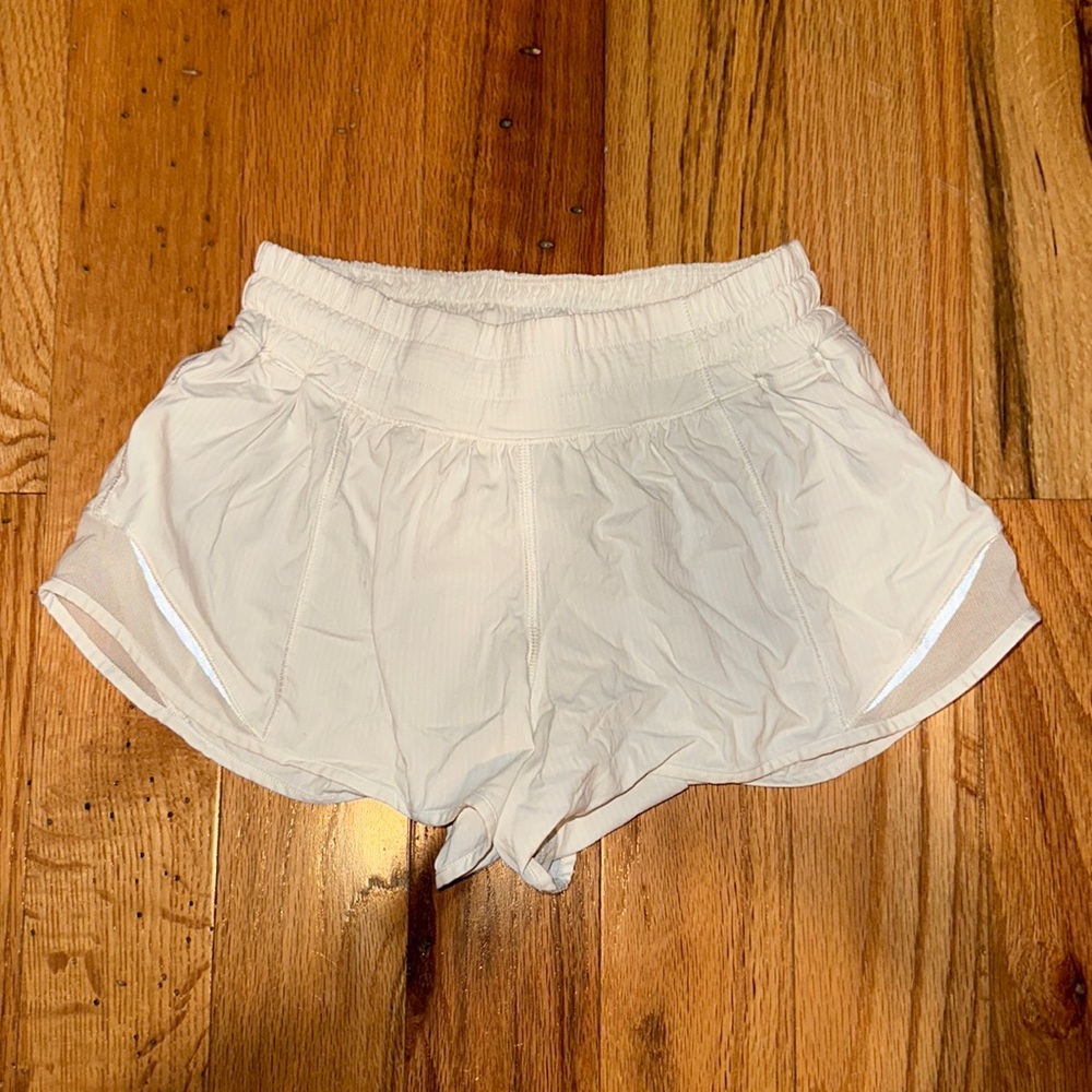 White Lululemon classic shorts
